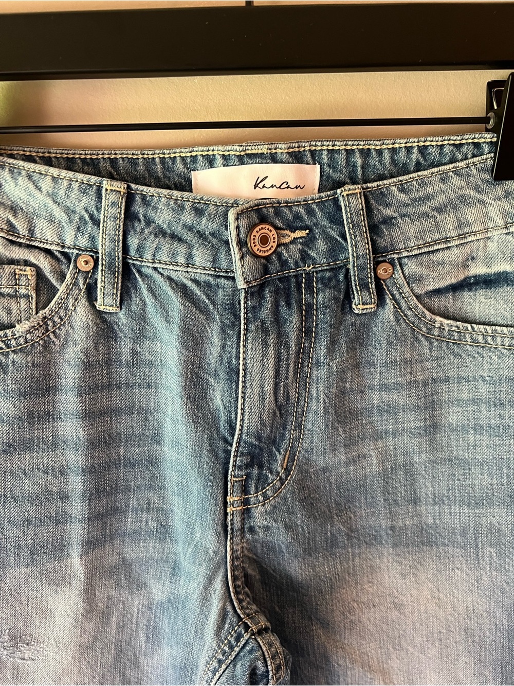 KanCan Light Blue Distressed Boyfriend Jeans - Picture 2 of 4